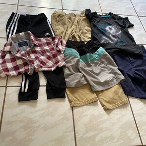 Kids Boys pants, shorts, tshirt lot, adidas, speedo etc size 6-7